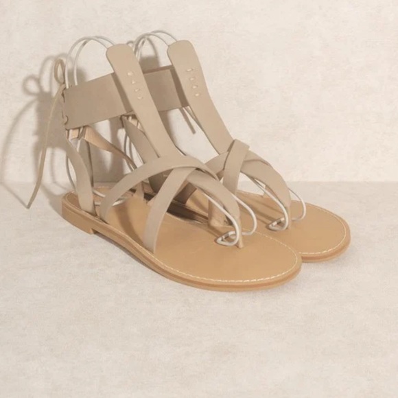 OASIS SOCIETY Blaze Lace-Up Sandal Size 8 Great Condition - Picture 4 of 16